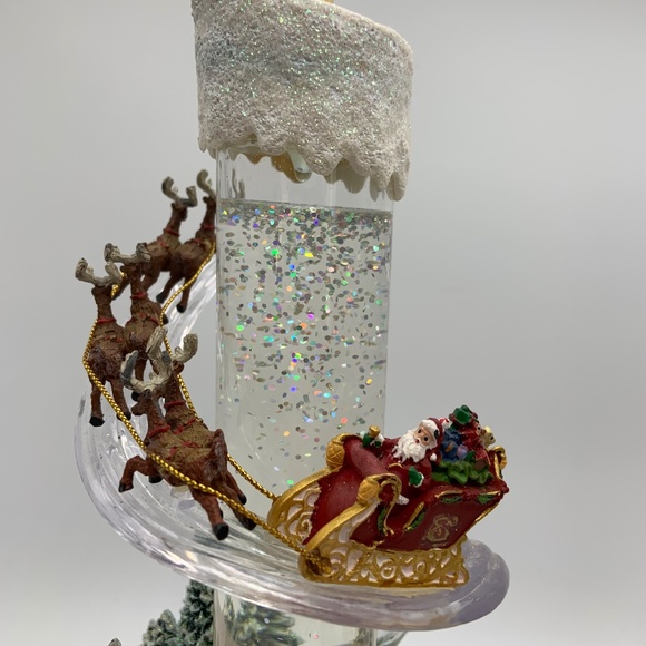 Bradford Exchange Thomas Kinkade Warm Glow of Christmas Candle Centerpiece Works - Picture 14 of 16